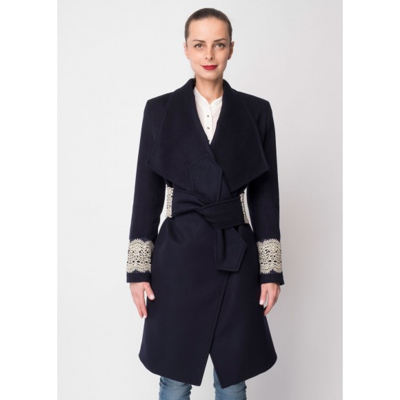 Dark blue coat with gold lace